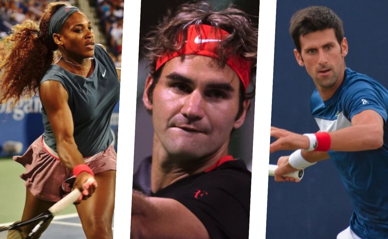 serena williams, roger federer, Novak Djokovic