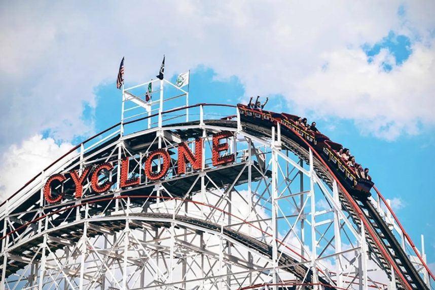 Coney Island casino Cyclone roller coaster